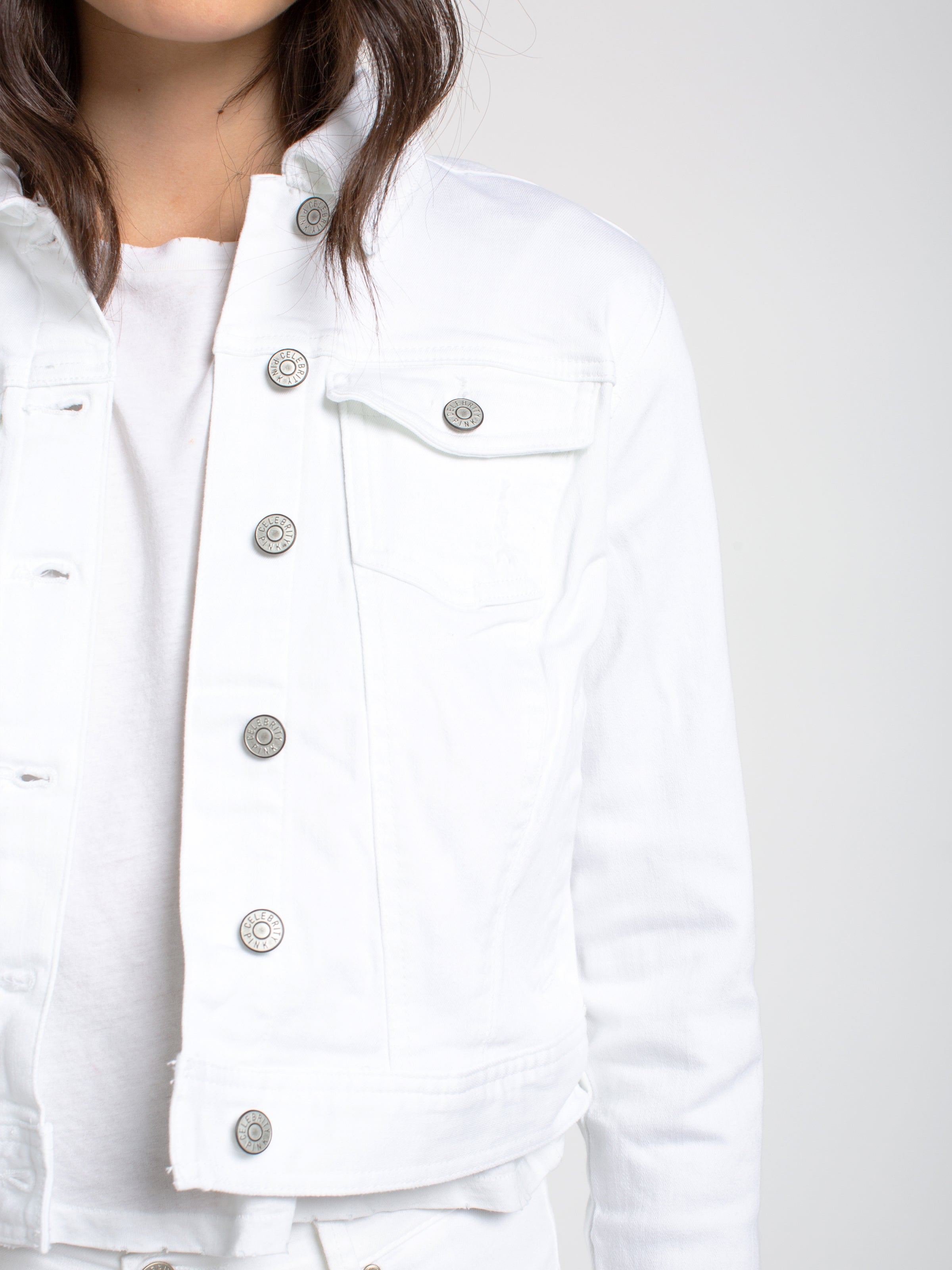 ディガウェル　DIGAWEL/DENIM JACKET (PINK WHITE) THE BEAUTY – Celebrity Pink Jeans