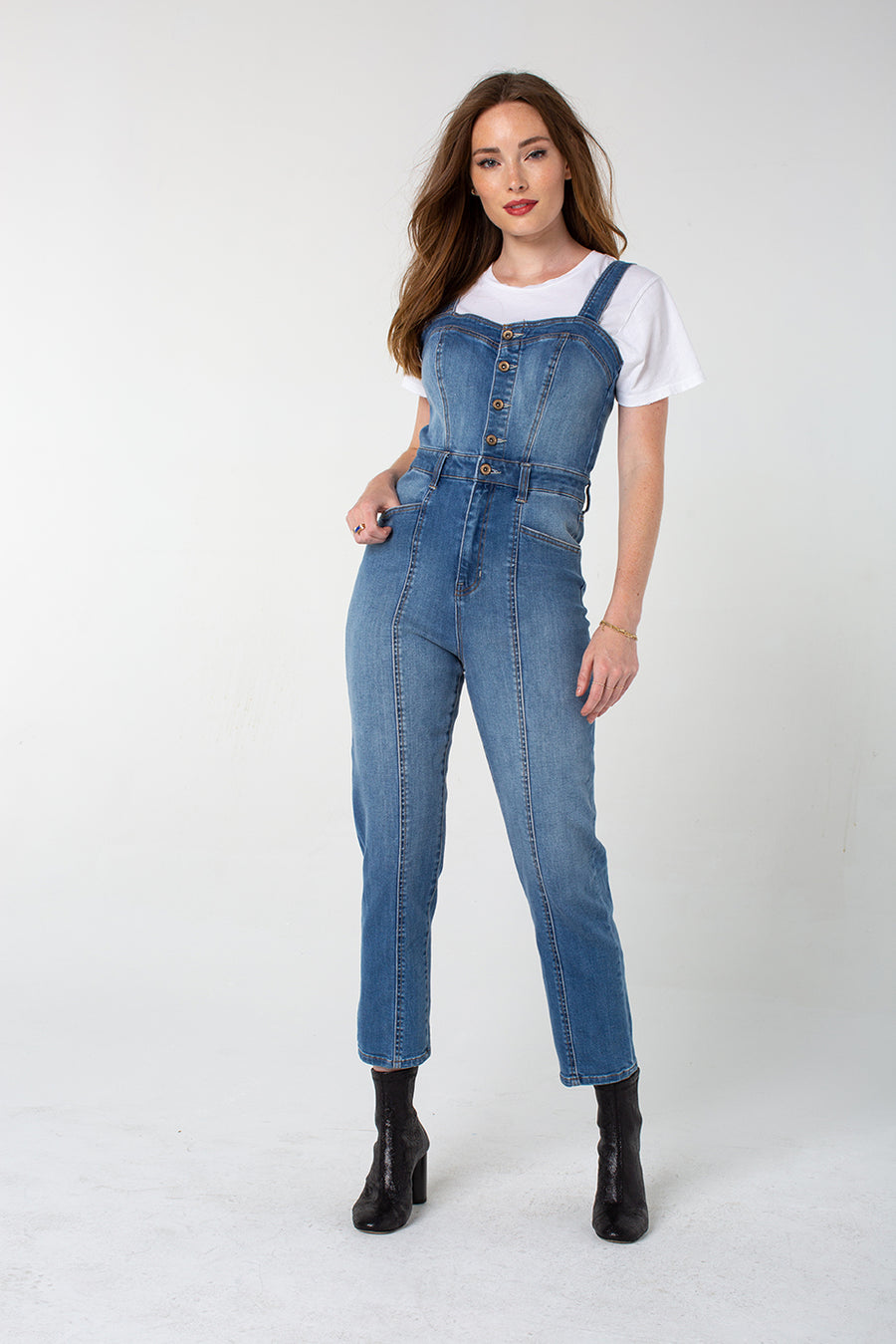 Kendall and kylie denim jumpsuit outlet